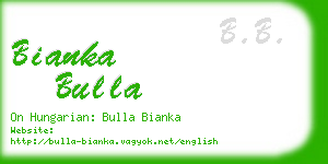 bianka bulla business card